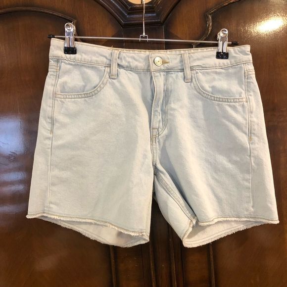 &Denim Light Blue Denim Shorts - Picture 5 of 8